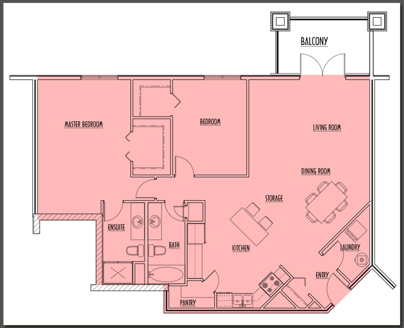 Large view of Suite Type B