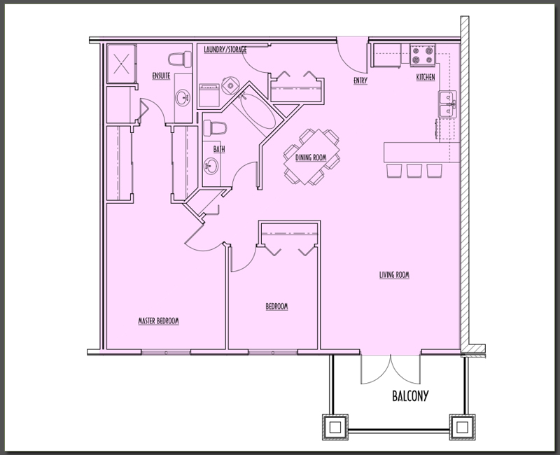 Large view of Suite Type D